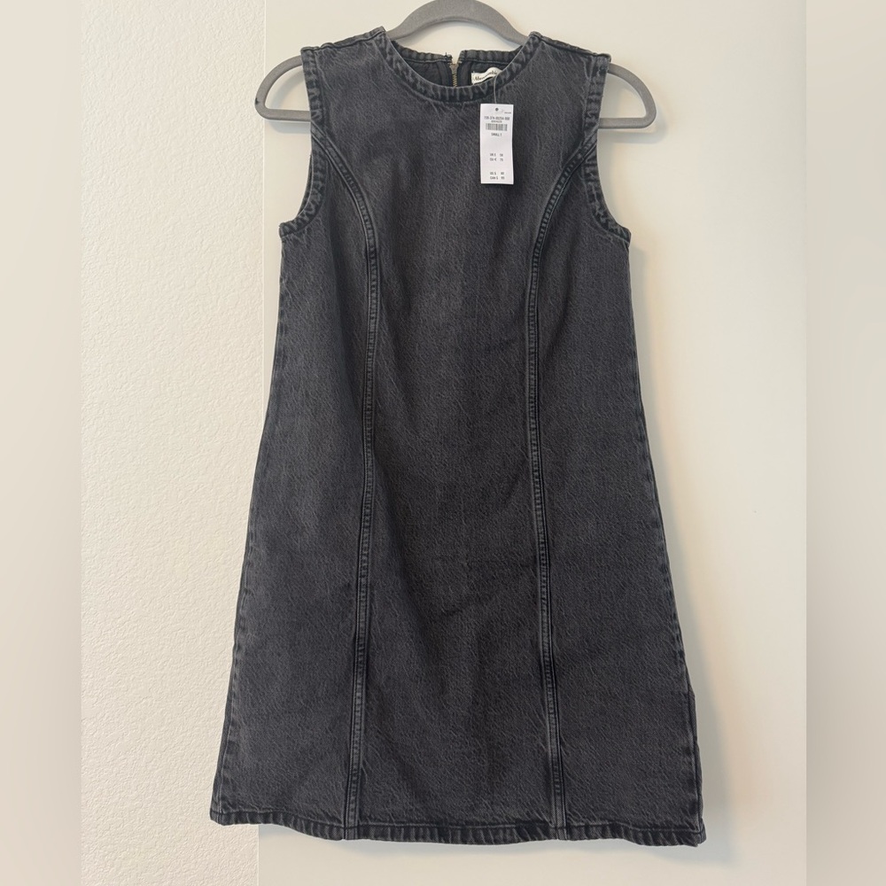 Abercrombie & Fitch Black Denim Dress